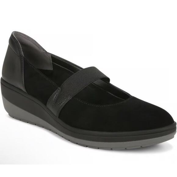 Vionic Mary Jane Wedge 8 Black Juide Leather Comfort Shoes Minimalist - Picture 9 of 9